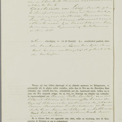 Civil registry of marriages, Amsterdam, 1873, sheet 81v