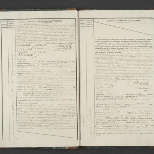 Civil registry of marriages, Vlissingen, 1847, records 2-3