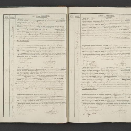 Civil registry of births Vissingen, 1847, records 90-93