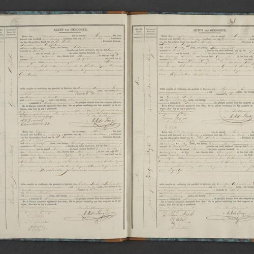 Civil registry of births, Tholen, 1841, records 50-53