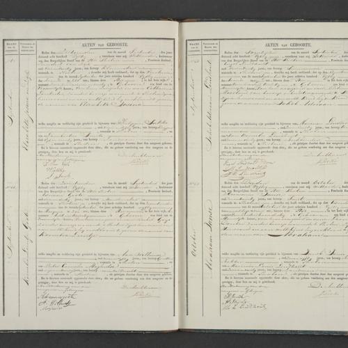 Civil registry of births, Tholen, 1850, records 62-65