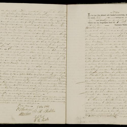 Civil registry of marriages, Achtkarspelen, 1826, records 33-34