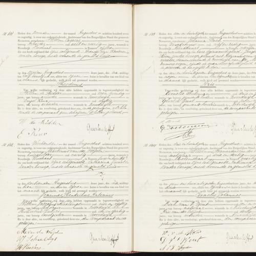 Civil registry of births, Noordwijk, 1897, records 101-104