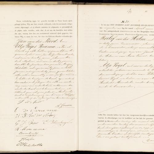 Civil registry of marriages, Leeuwarden, 1876, records 30-31