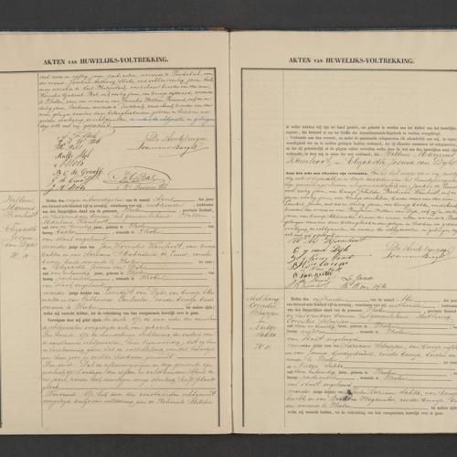Civil registry of marriages, Tholen, 1875, records 9-11