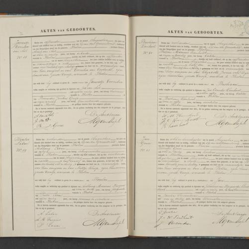 Civil registry of births, Tholen, 1882, records 58-61
