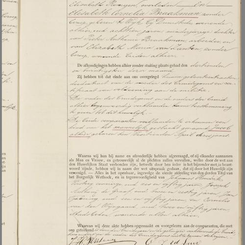 Civil registry of marriages, Utrecht, 1891, record 591