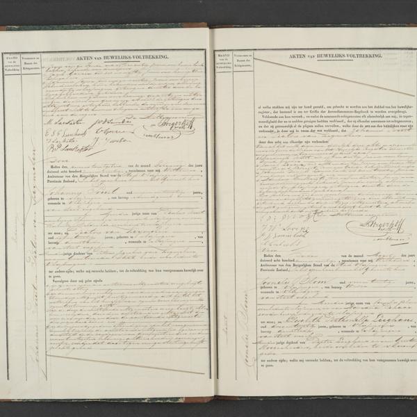 Civil registry of marriages, Vlissingen, 1847, records 2-3