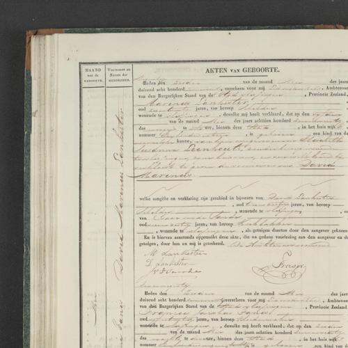 Civil registry of births Vissingen, 1847, records 90-93