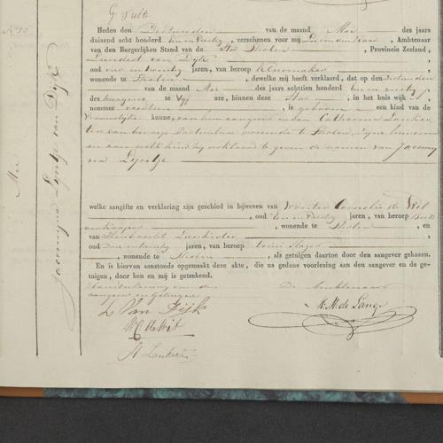 Civil registry of births, Tholen, 1841, records 50-53