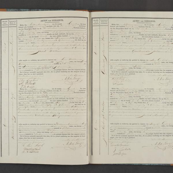 Civil registry of births, Tholen, 1843, records 30-33