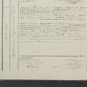 Civil registry of deaths, Tholen, 1843, records 54-57