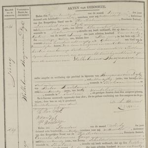 Civil registry of births, Tholen, 1844, records 46-49