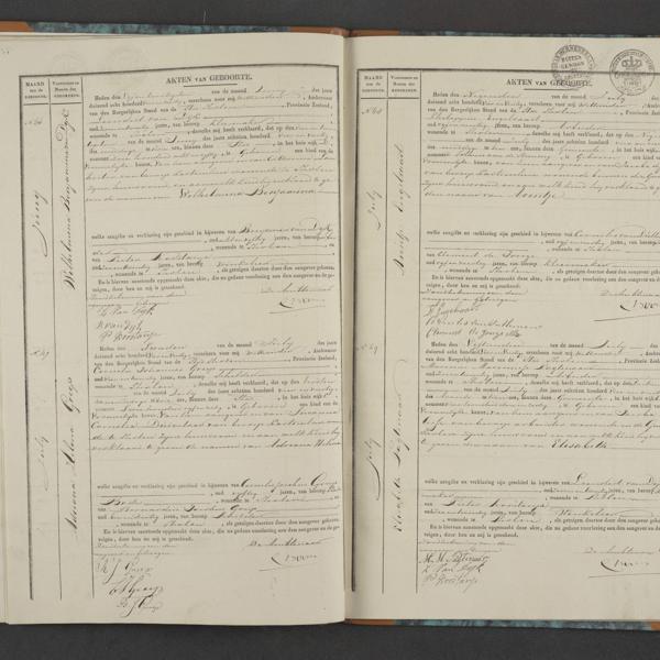 Civil registry of births, Tholen, 1844, records 46-49