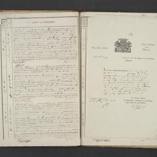 Civil registry of deaths, Tholen, 1836, records 56-58
