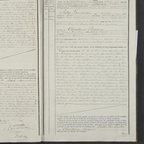 Civil registry of marriages, Goes, 1839, records 7-8