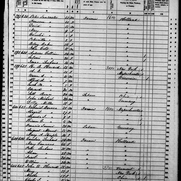 United States Census, 1850: Franklin, Milwaukee County, Wisconsin, sheet 452