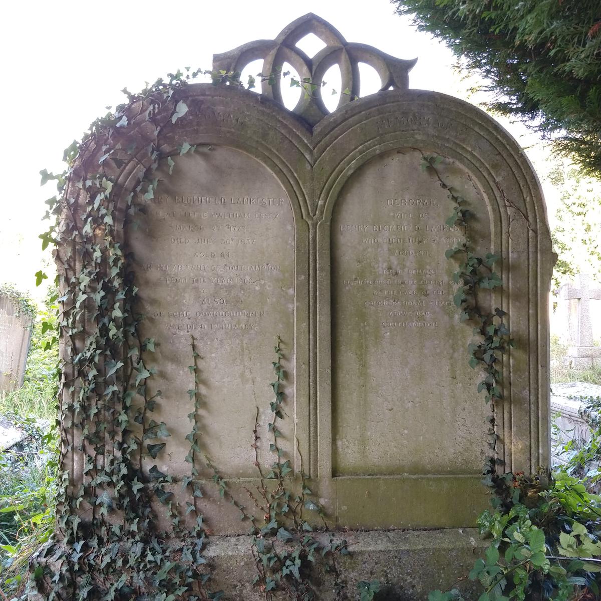 Grave of Henry Blomfield Lankester & Deborah Wolton