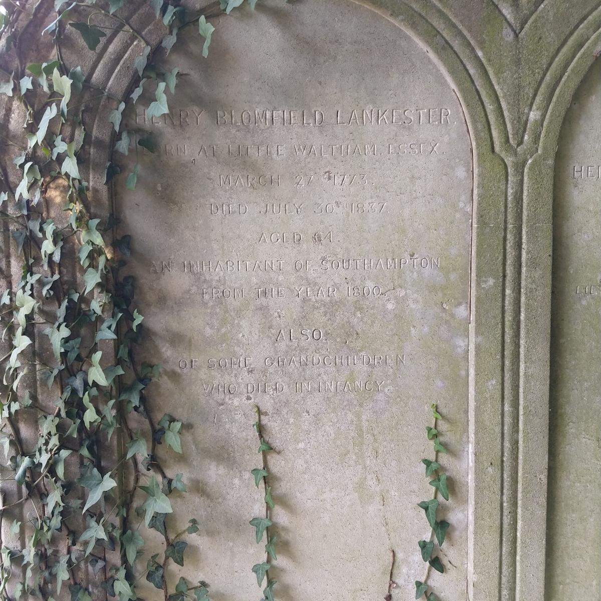 Grave of Henry Blomfield Lankester