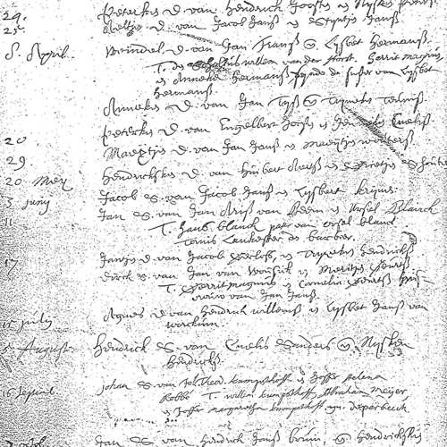 Baptisms Nederduits Gereformeerde Kerk, Elst,1660-02-19 until 1660-10-28