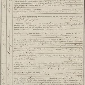 Civil registry of deaths, Tholen, 1838, records 50-55