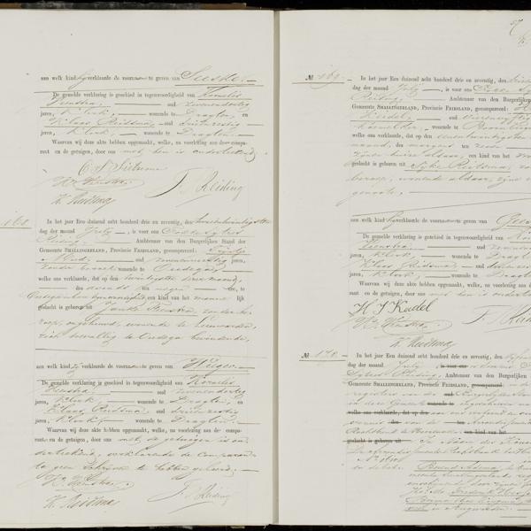 Civil registry of births, Smallingerland, 1873, records 167-170