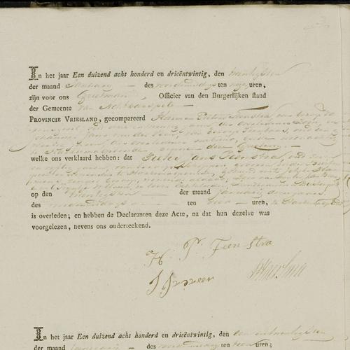 Civil registry of deaths, Achtkarspelen, 1823, sheet 3