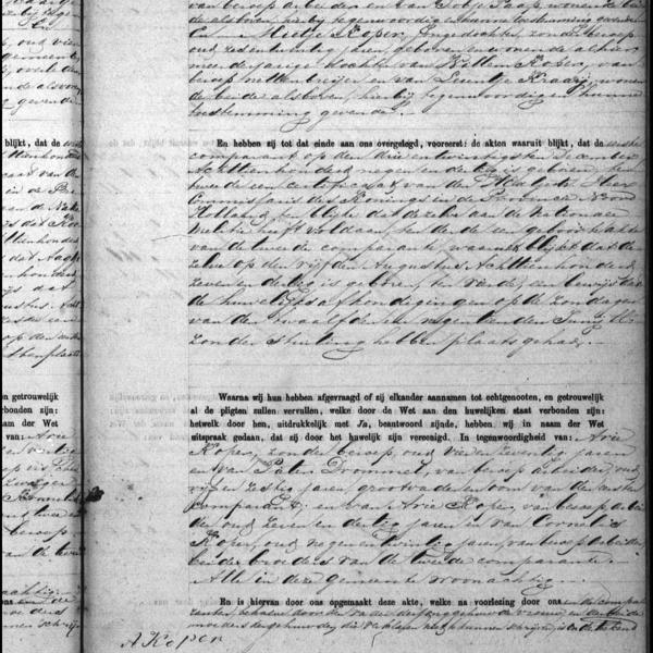 Civil registry of marriages, Zandvoort, 1864, record 3