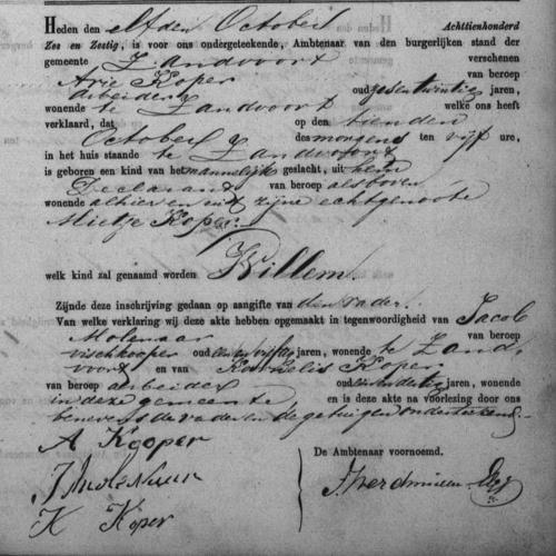 Civil registry of births, Zandvoort, 1866, records 48-49