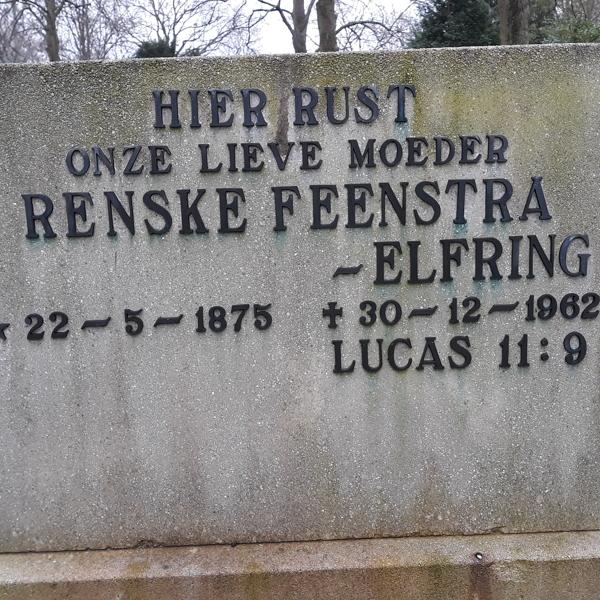 Grave of Renske Elfring