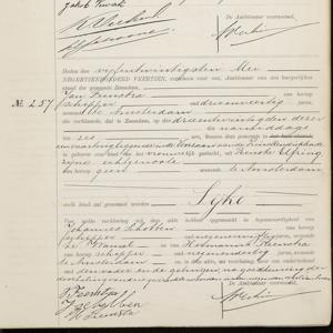 Civil registry of births, Zaandam, 1914, records 254-257