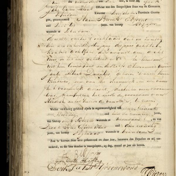 Civil registry of births, Veendam, 1818, record 84