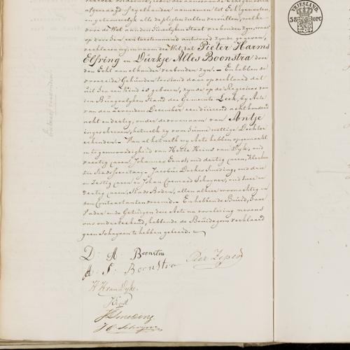 Civil registry of marriages, Leeuwarden, 1839, records 103-104