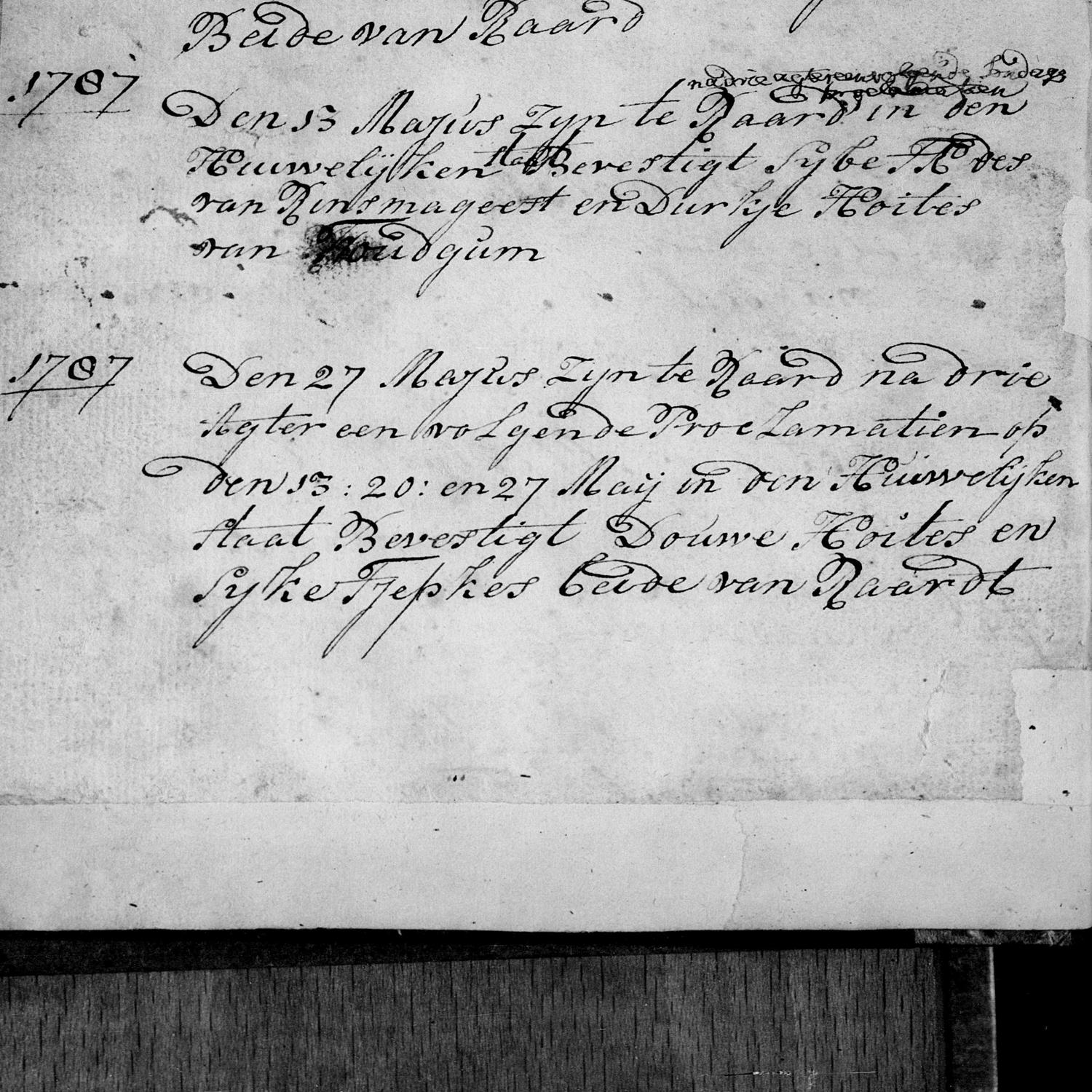 Marriages, Nederlands Hervormde Kerk Foudgum & Raard, 1786-06-25 until 1789-05-17