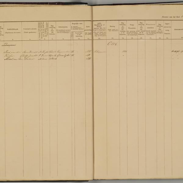 Population registry, Leeuwarden, 1859-1876, sheet 816