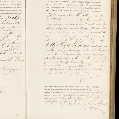 Civil registry of marriages, Leeuwarden, 1876, records 29-30