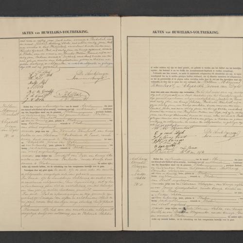 Civil registry of marriages, Tholen, 1875, records 9-11