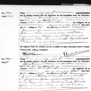 Civil registry of deaths, Rotterdam, 1941, records 2240-2250 (even)