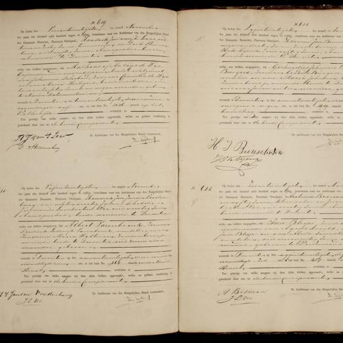Civil registry of deaths, Deventer, 1859, records 619-622