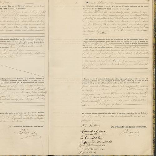 Civil registry of marriages, Bergen op Zoom, 1848, records 19-20