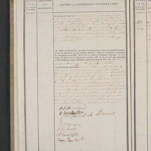 Civil registry of marriages, Veere, 1826, records 2-3