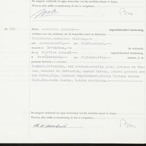 Civil registry of deaths, Rotterdam, 1962, records 191-194