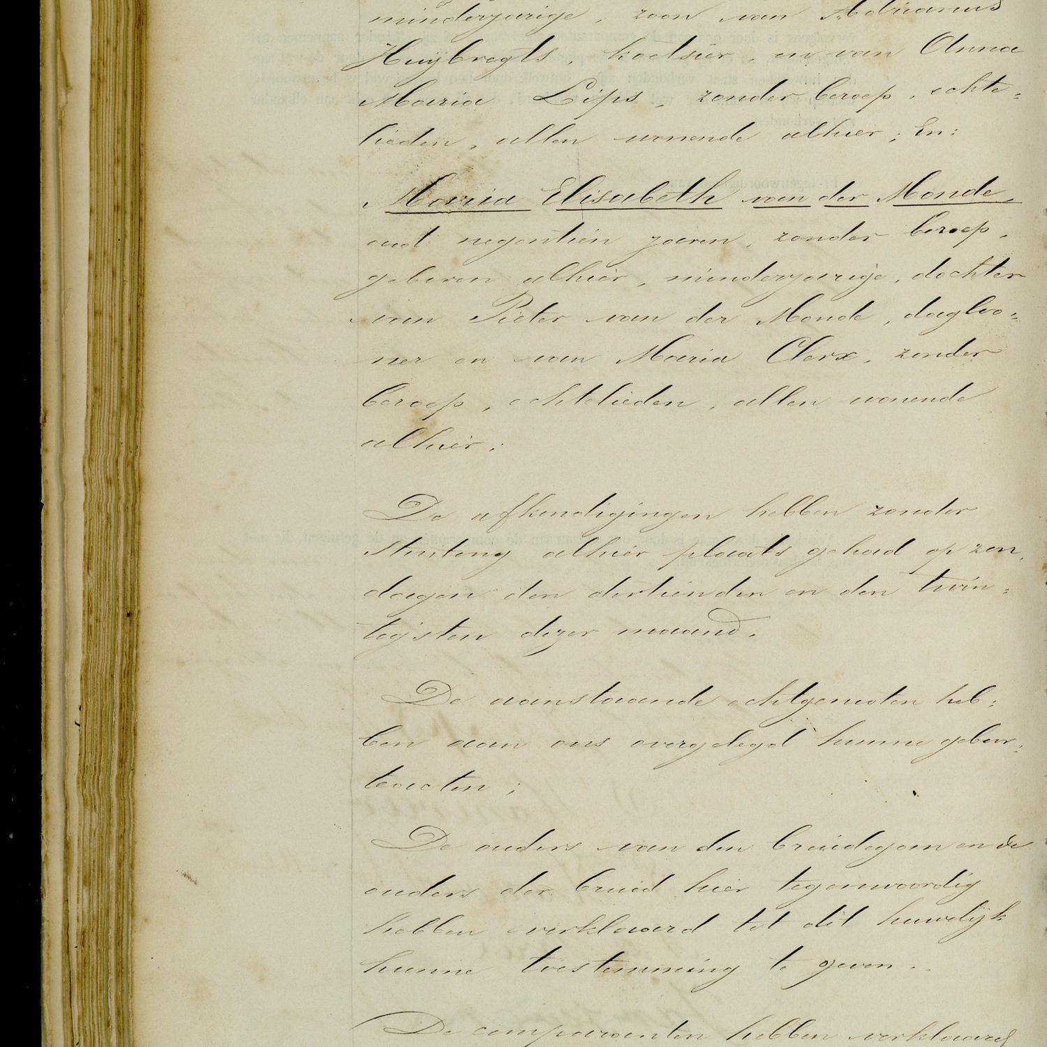 Civil registry of marriages, Breda, 1884, record 85, left page