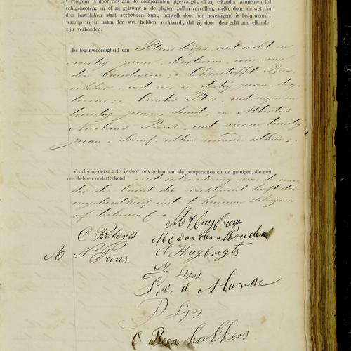 Civil registry of marriages, Breda, 1884, record 85, right page