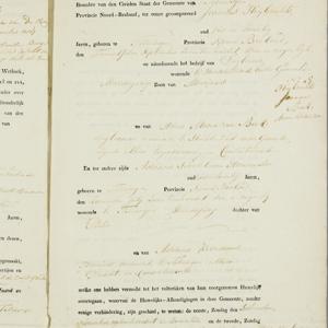 Civil registry of marriages, Teteringen,1817, record 5, right page