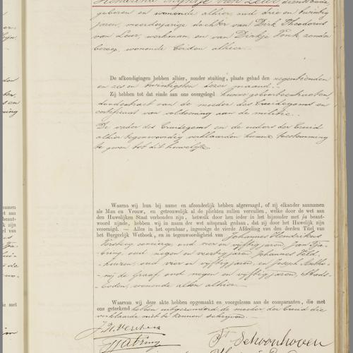 Civil registry of marriages, Utrecht, 1889, record 223