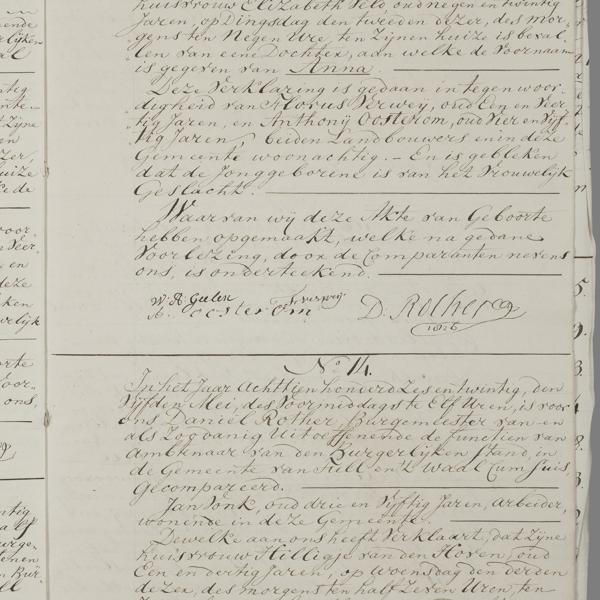 Civil registry of births, Tull en 't Waal, 1826, records 13-14