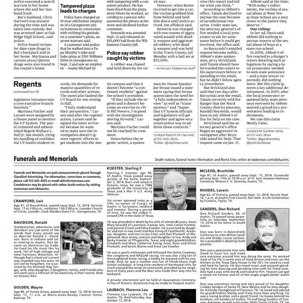 Austin American-Statesman, 2014-09-16, page b4