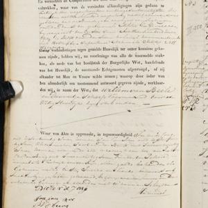 Civil registry of marriages, Katwijk, 1820, record 2, second page